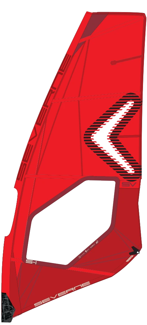 SEVERNE Windsurf Segel S-1 Red 2024 - 4.4 Red 1 SEVERNE Windsurf Segel S-1 Red 2024 - 4.4 Red