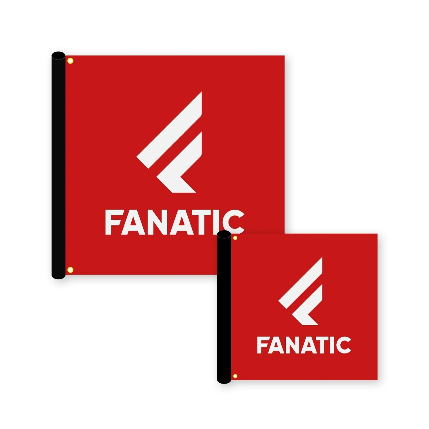 FANATIC Flag Standard - 100x100cm Red 1 FANATIC Flag Standard - 100x100cm Red