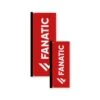 FANATIC Flag Vertical - 160x60cm Red