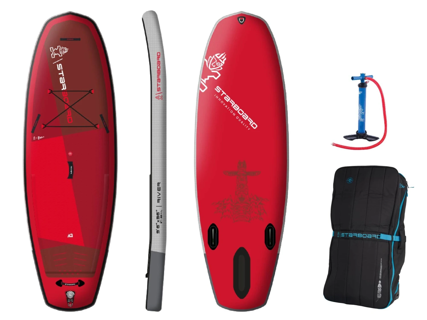 Starboard ISUP RIVER Deluxe SC 2023 - 9.6 X 36 1 Starboard ISUP RIVER Deluxe SC 2023 - 9.6 X 36