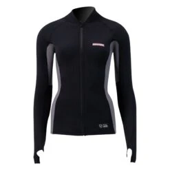 PROLIMIT Wmns SUP Top Convertible Black/Light Grey Damen - 34/XS Black/Light Grey -Optimal Surfen Geschäft 400.14705.000 pl wmns sup top convertible black light grey front