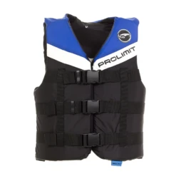 PROLIMIT Vest Nylon 3-Buckle Black/Blue -LBlack/Blue