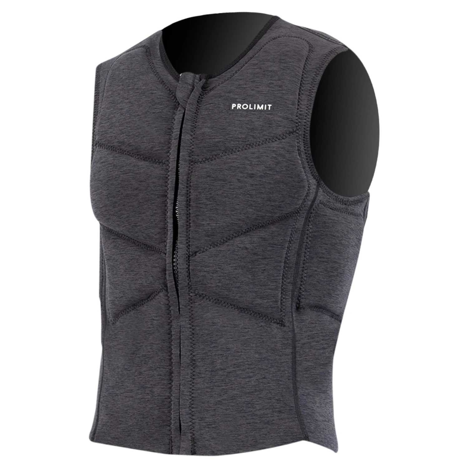PROLIMIT Vest Mercury Half Padded Frontzip Black -LBlack 1 PROLIMIT Vest Mercury Half Padded Frontzip Black -LBlack