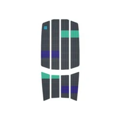 Duotone Kitesurf Traction Pad Team Front (Mini) - Surfboards 2024 - C54:dark-grey/violet 3mm