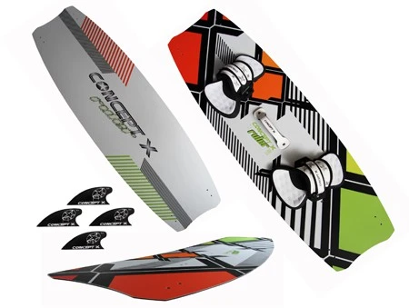 Concept X Ruler II Pro Series Kiteboard Incl. Boardset - 155x45 1 Concept X Ruler II Pro Series Kiteboard Incl. Boardset - 155x45