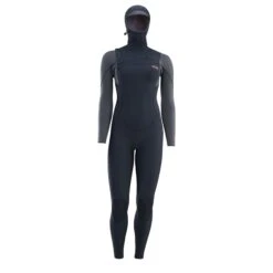 ION Neoprenanzug Amaze Amp 6/5 Hood Front Zip Damen Langarm 2023 - 34/XS 900 Black -Optimal Surfen Geschäft 48233 4529 3