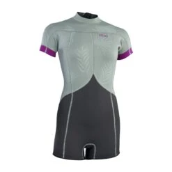 ION Neoprenanzug Amaze Shorty 2.5 SS Back Zip Damen Kurzarm 2023 - 34/XS 013 Black-flowers -Optimal Surfen Geschäft 48233 4551 3