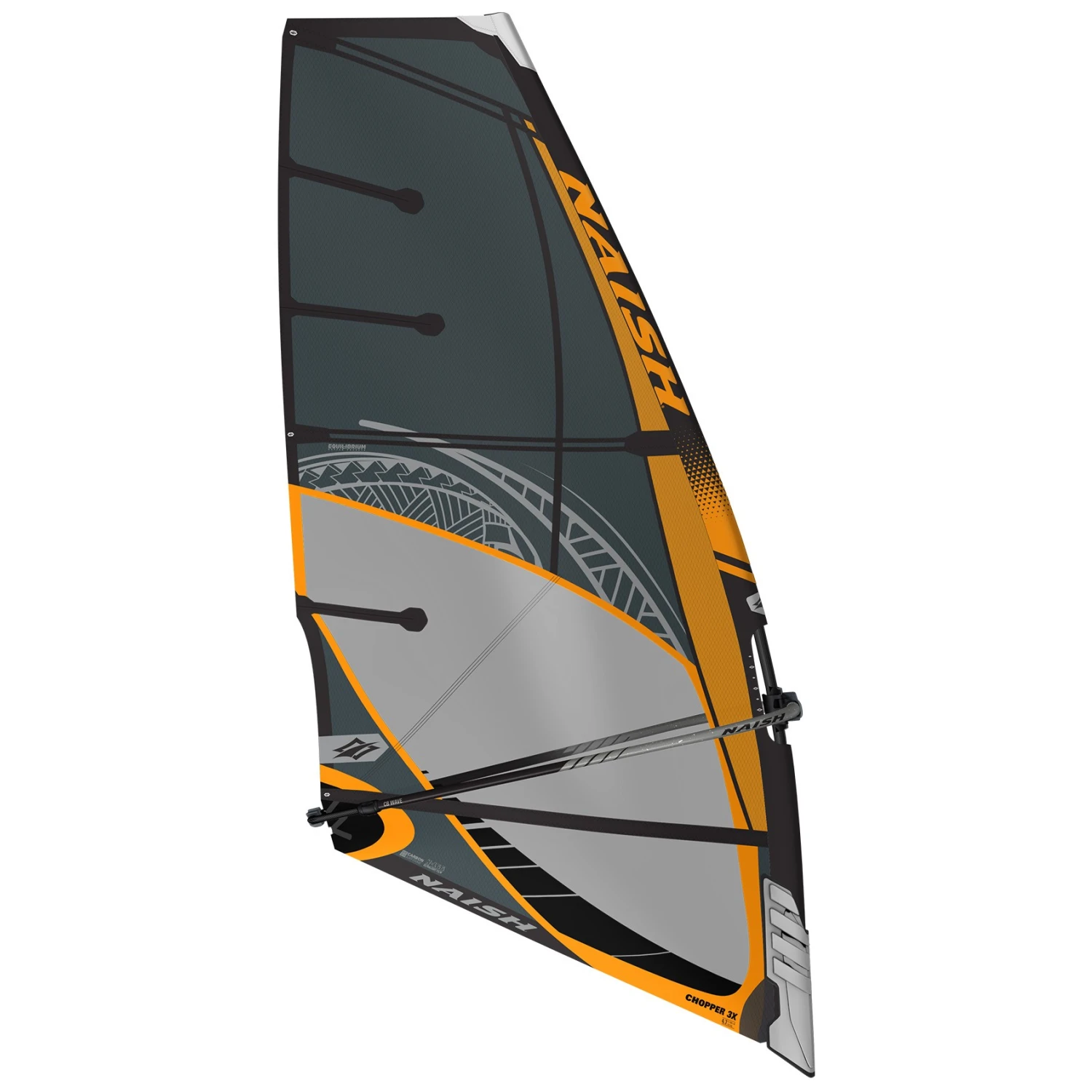 Naish Windsurf Segel S26 Chopper 3X Black - 4.5 3 Naish Windsurf Segel S26 Chopper 3X Black - 4.5 – Bild 3