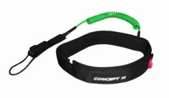 Concept X Wing Foil Coiled Waist Leash 10' - XS-M 110cm Black 6 Concept X Wing Foil Coiled Waist Leash 10' - XS-M 110cm Black -Optimal Surfen Geschäft waist leash green