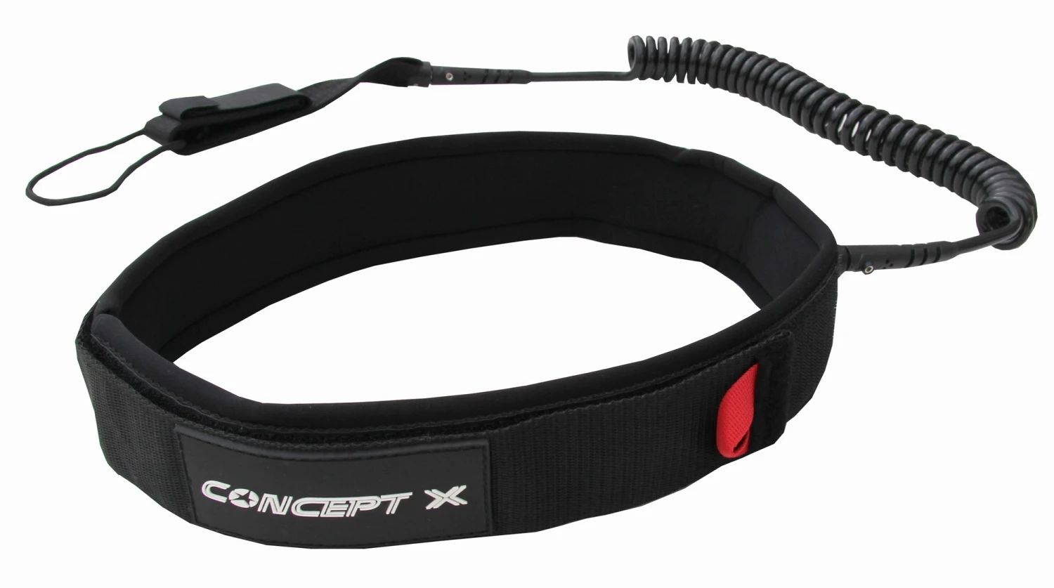 Concept X Wing Foil Coiled Waist Leash 10' - XS-M 110cm Black 1 Concept X Wing Foil Coiled Waist Leash 10' - XS-M 110cm Black